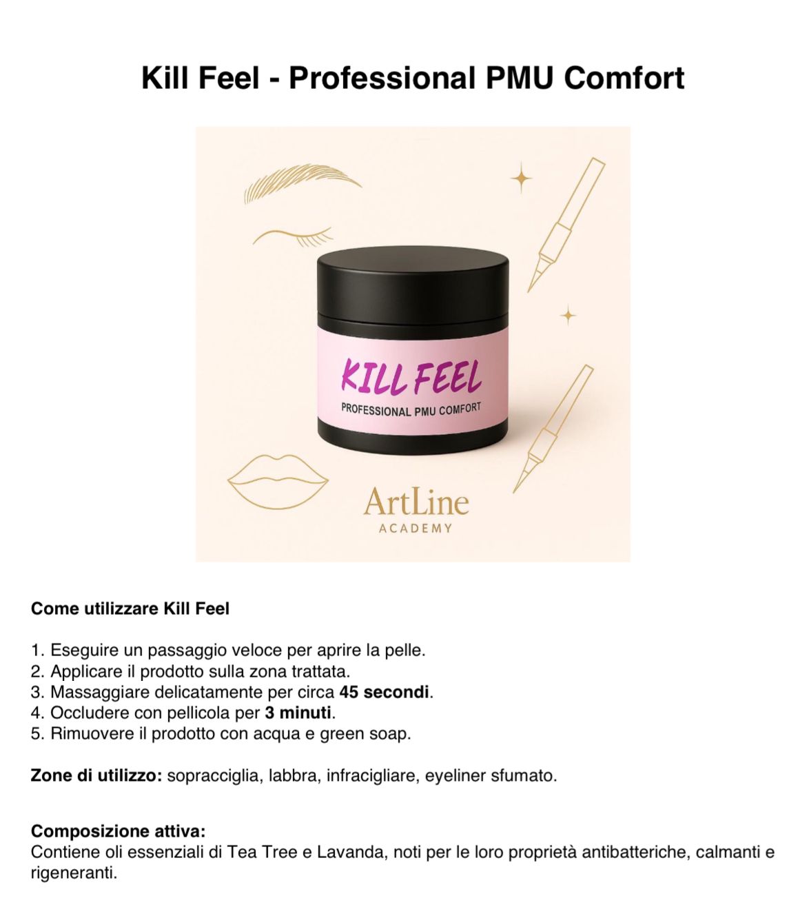 KILL FEEL - BALSAMO DESENSIBILIZZANTE NATURALE 30 ML PREORDINE