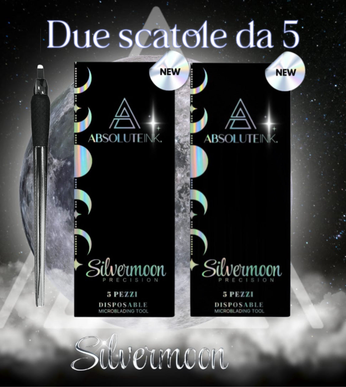 Tool Monouso SILVERMOON Microblading [18 mm] - 10 pezzi PREORDINE