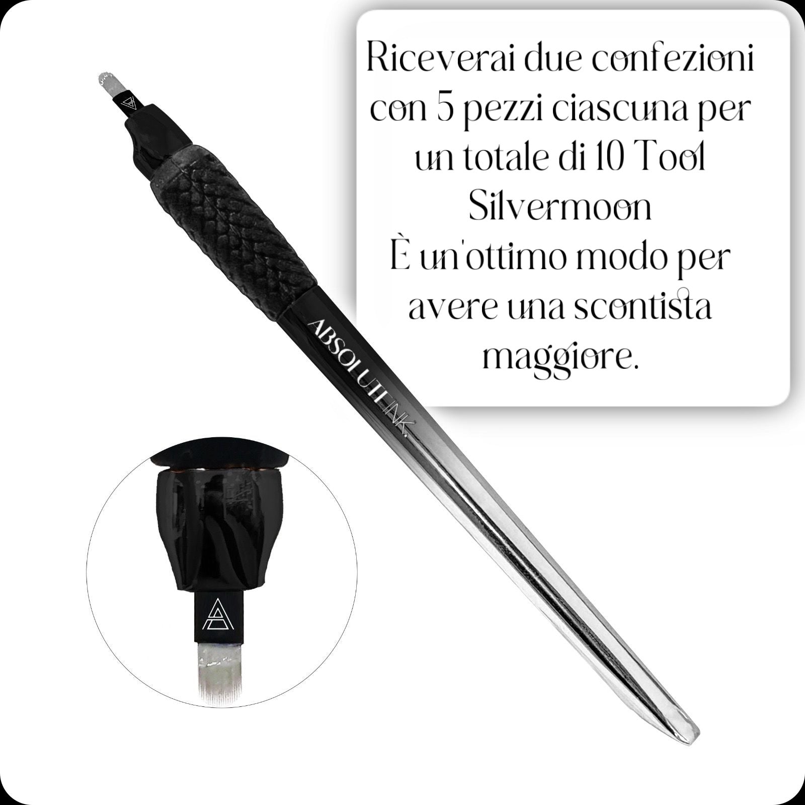 Tool Monouso SILVERMOON Microblading [18 mm] - 10 pezzi PREORDINE